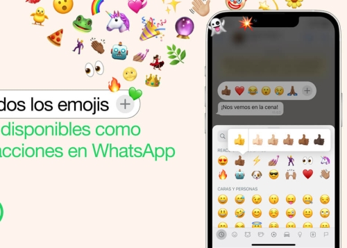 Descarga la última versión de WhatsApp para activar las reacciones con cualquier emoji