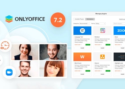 OnlyOffice se actualiza con gestor de plugins y colaboración en tiempo real