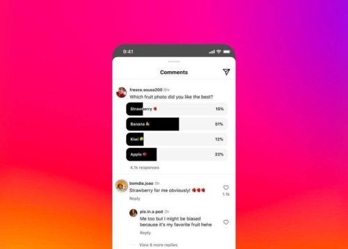 Instagram añadirá encuestas en los comentarios
