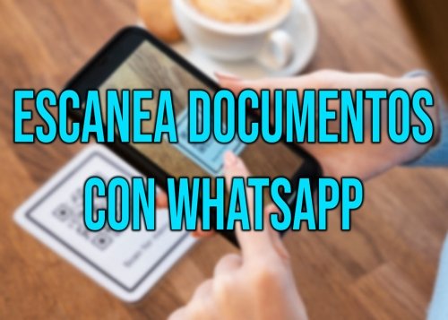 Así puedes usar WhatsApp como escáner: un truco genial para enviar tickets o documentos