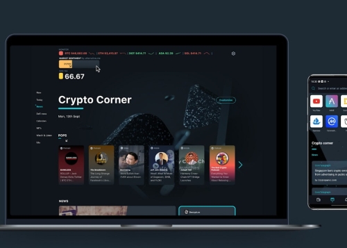 Crypto Corner, el navegador de Opera para las criptomonedas y NFTs