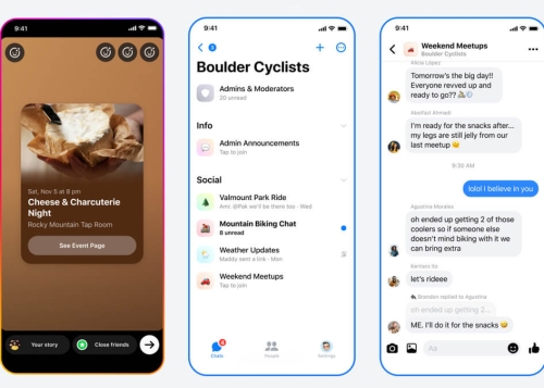 Así son los nuevos grupos de Facebook: será más fácil chatear y tendrán Reels