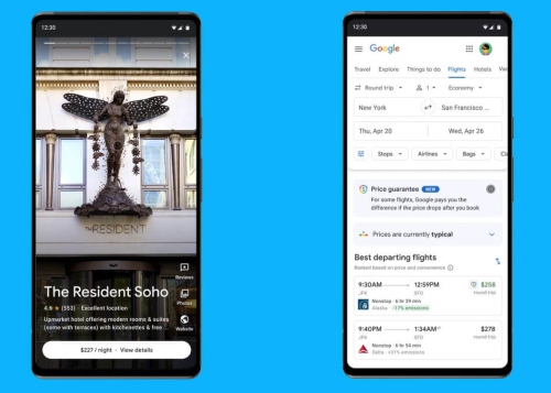 Google añade nuevas funciones para que puedas ahorrar en vuelos y hoteles