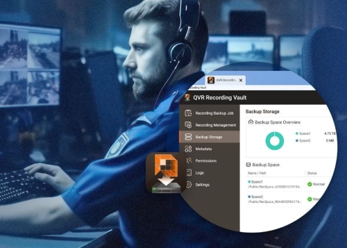 La solución para las copias de seguridad de cámaras de videovigilancia es la nueva QVR Recording Vault de QNAP