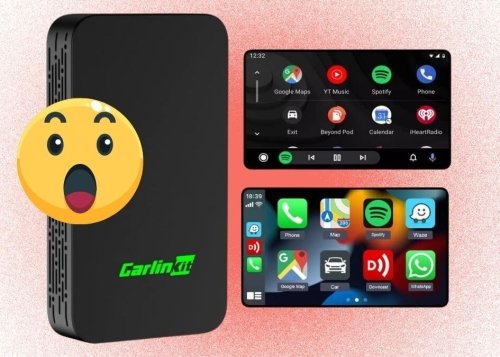 Este pequeño dispositivo convierte tu coche en compatible con Android Auto y CarPlay inalámbrico