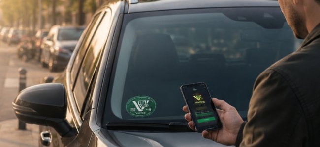 Este QR en tu coche hace que se puedan comunicar contigo fácilmente y avisarte de cualquier incidencia
