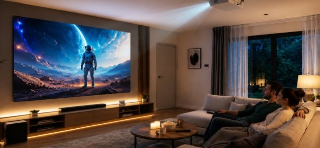 El cine de 500 pulgadas llega a tu casa con una nueva era de proyección 4K con IA
