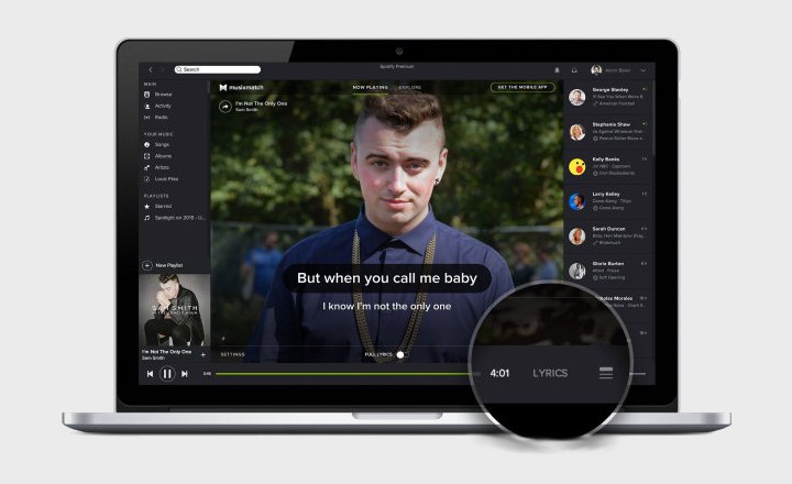 Spotify ya muestra las letras de las canciones