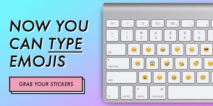 Personaliza tu teclado f sico con stickers de los emojis 