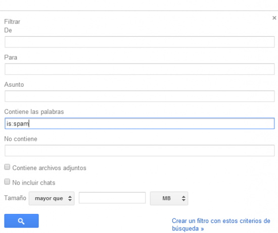 Imagen - Desactivar el filtro anti-spam de Gmail