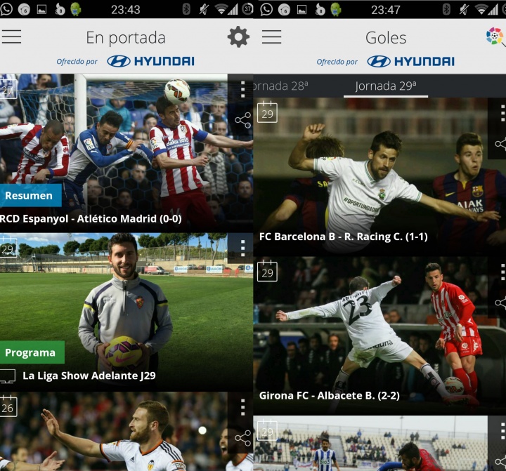 Imagen - C&oacute;mo ver los goles de la Liga BBVA en el m&oacute;vil