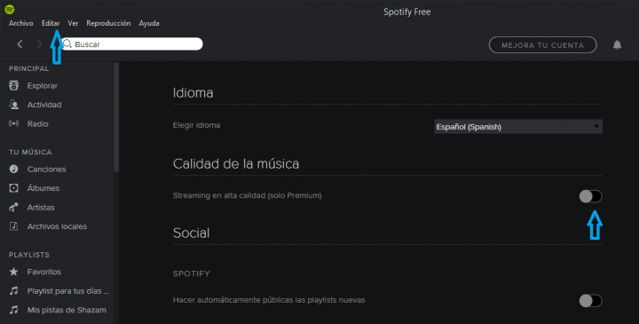 Imagen - Cómo solucionar &quot;No es posible reproducir canción actual&quot; en Spotify