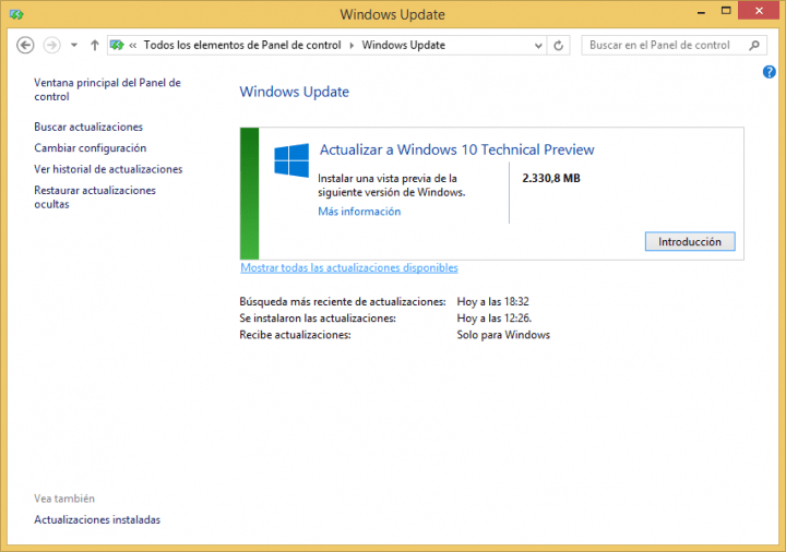 Imagen - Cómo actualizar a Windows 10 desde Windows Update