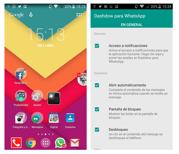 Imagen - C&oacute;mo recibir las notificaciones de WhatsApp como las burbujas de Facebook