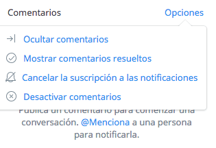 Imagen - Cómo escribir comentarios en Dropbox