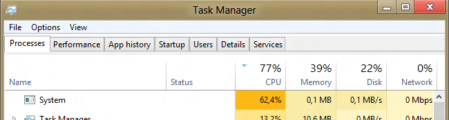 Imagen - Solucionar consumo de CPU de System