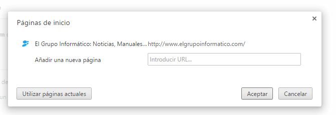 Imagen - Cómo cambiar la página de inicio del navegador