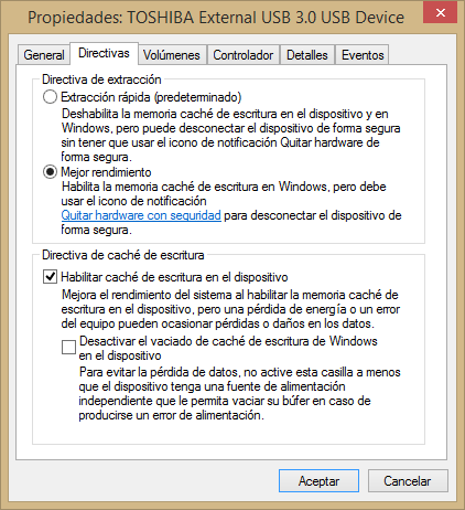 Imagen - Truco: Aumenta el rendimiento de un disco duro externo