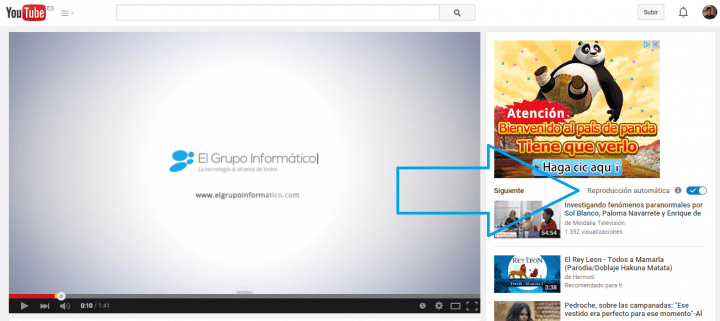 Imagen - Desactivar la Reproducción automática de vídeos en YouTube