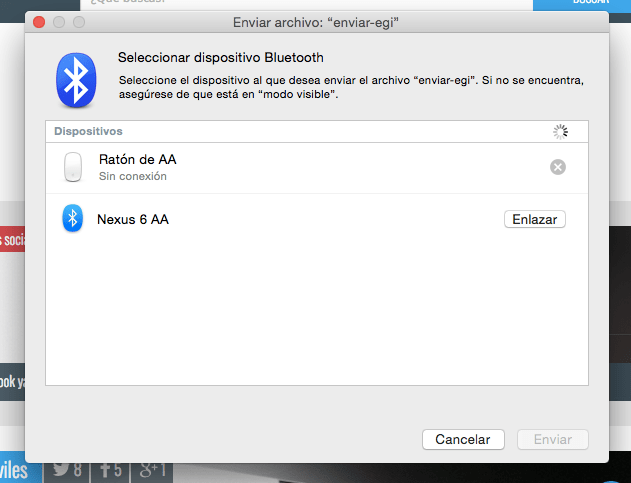 Imagen - Cómo enviar y recibir ficheros por Bluetooth en Mac