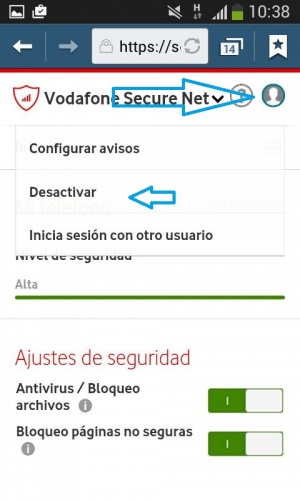 Imagen - C&oacute;mo desactivar Secure Net en Vodafone