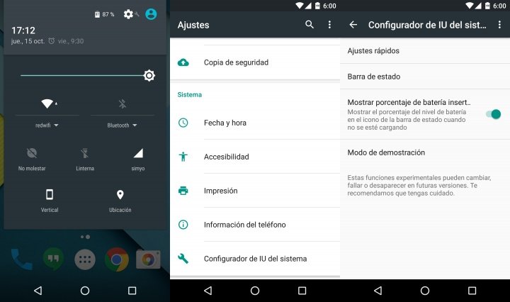 Imagen - Cómo mostrar el porcentaje de batería en Android 6.0 Marshmallow