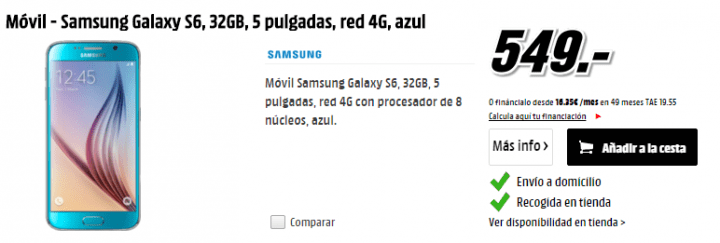 Imagen - &iquest;D&oacute;nde comprar el Samsung Galaxy S6 m&aacute;s barato?
