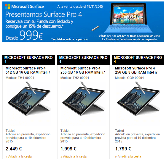 Imagen - 9 tiendas donde comprar la Surface Pro 4