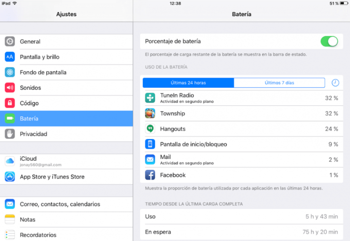 Imagen - C&oacute;mo ver las estad&iacute;sticas de la bater&iacute;a en iOS 9
