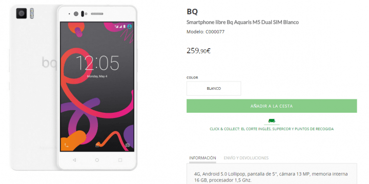 Imagen - D&oacute;nde comprar el bq Aquaris M5