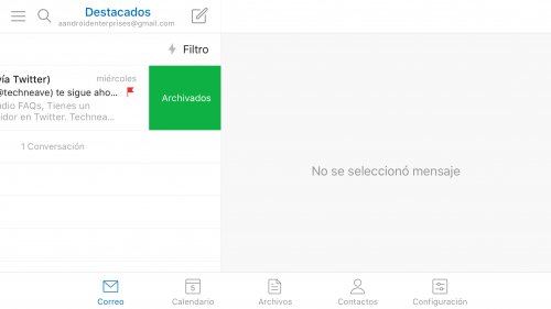 Imagen - Mail vs Outlook en iOS 9