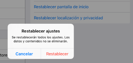 Imagen - Cómo restablecer los ajustes en iOS
