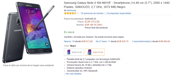 Imagen - 5 webs donde comprar el Galaxy Note 4