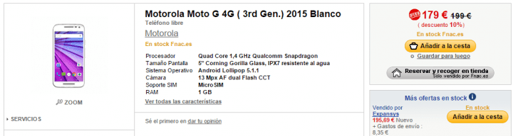 Imagen - 5 tiendas donde comprar el Moto G