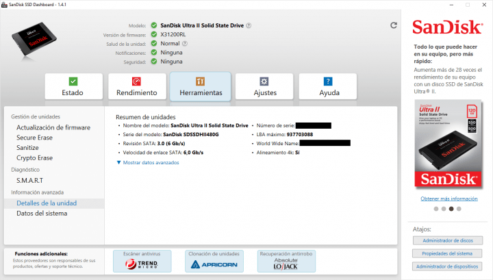 Imagen - Review: SanDisk Ultra II, un SSD para hacer volar tu ordenador
