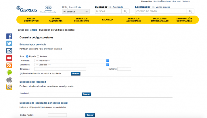 Imagen - C&oacute;mo saber mi c&oacute;digo postal por Internet