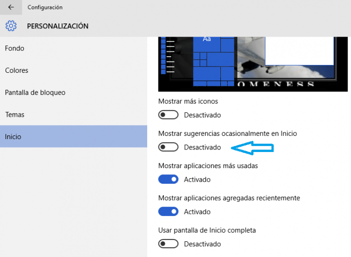 Imagen - Cómo quitar las sugerencias de apps del menú Inicio en Windows 10