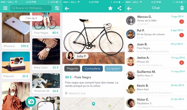 Imagen - Wallapop, venta y compra de segunda mano desde tu m&oacute;vil