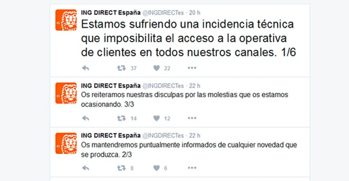 Imagen - La web y apps de ING se caen durante un día