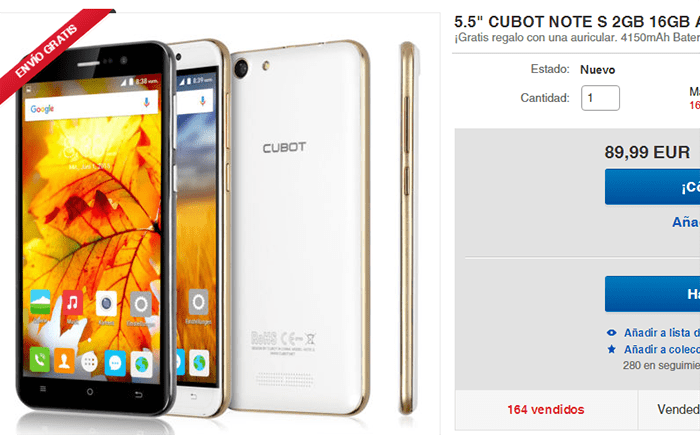 Imagen - 7 tiendas donde comprar el Cubot Note S