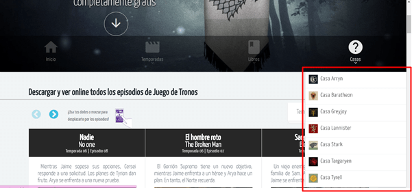 Imagen - Con esta web puedes ver Juego de Tronos online