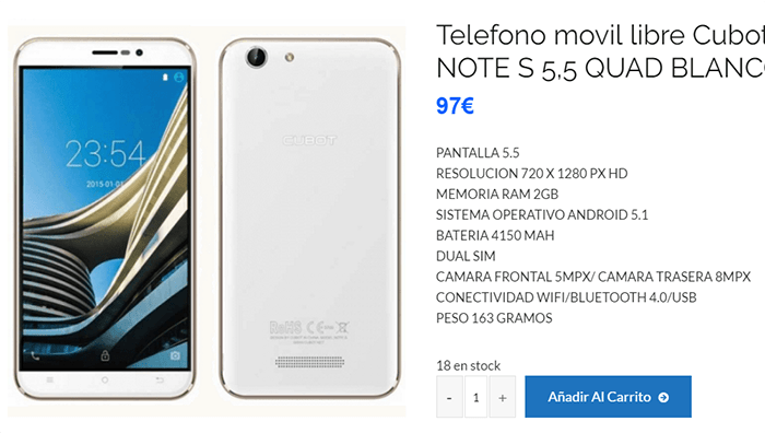 Imagen - 7 tiendas donde comprar el Cubot Note S