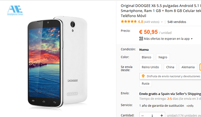 Imagen - D&oacute;nde comprar el Doogee X6