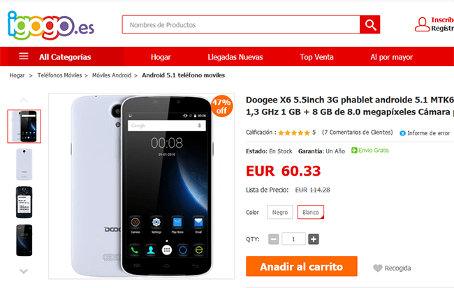 Imagen - D&oacute;nde comprar el Doogee X6