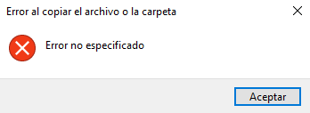 Imagen - ¿Por qué ocurre &quot;Error al copiar el archivo o la carpeta&quot; con WhatsApp?