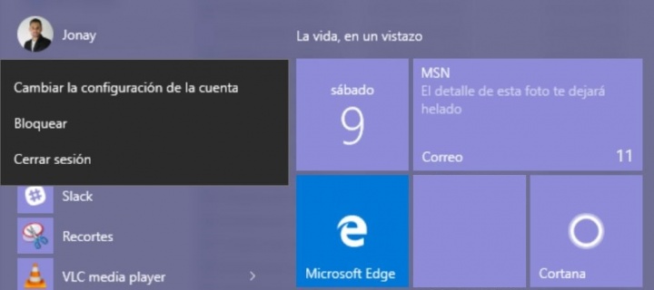 Imagen - Cómo cerrar sesión o bloquear el ordenador en Windows 10