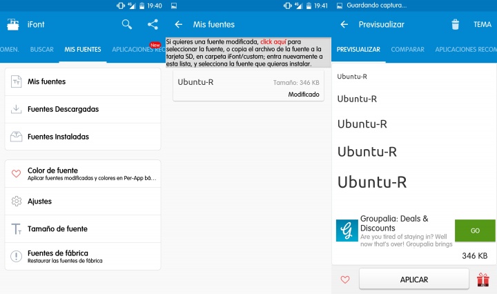 Imagen - Utiliza tu propia letra como fuente de tu terminal Android
