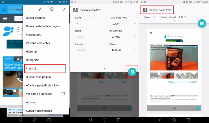 Imagen - C&oacute;mo guardar una web en PDF desde tu m&oacute;vil y ordenador