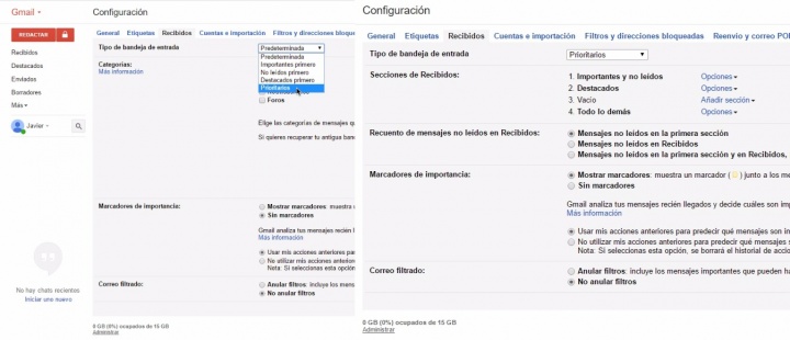 Imagen - Cómo funcionan los correos prioritarios de Gmail