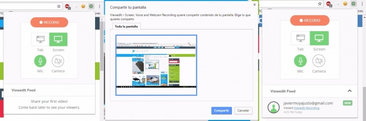 Imagen - Graba y comparte tu pantalla con ViewedIt